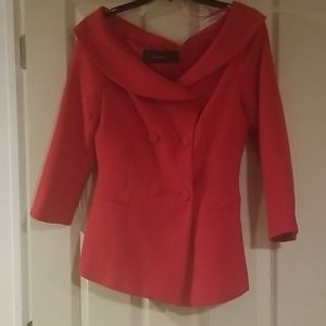 Zara basic, Red jacket off the shoulder jacket